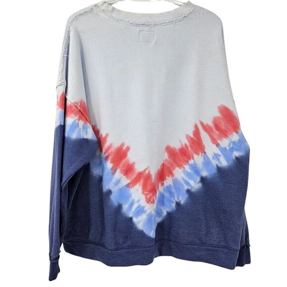 Free People Movement Ombre Metti Crew Sweatshirt Blue Women’s Size M Athleisure - Picture 4 of 13
